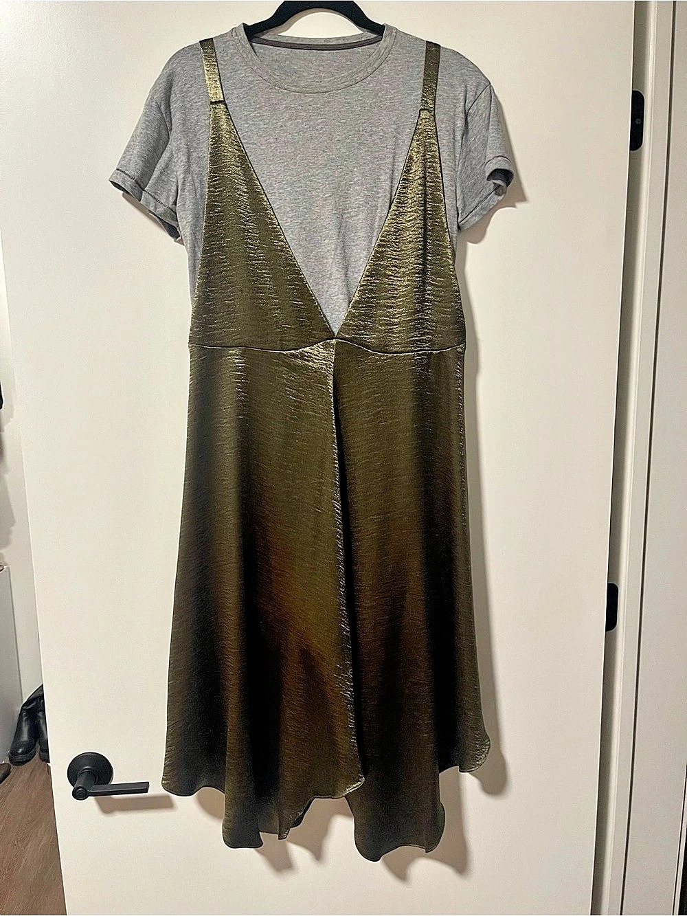 Anthropologie (Maeve) Olive Midi Dress Size Small Like New